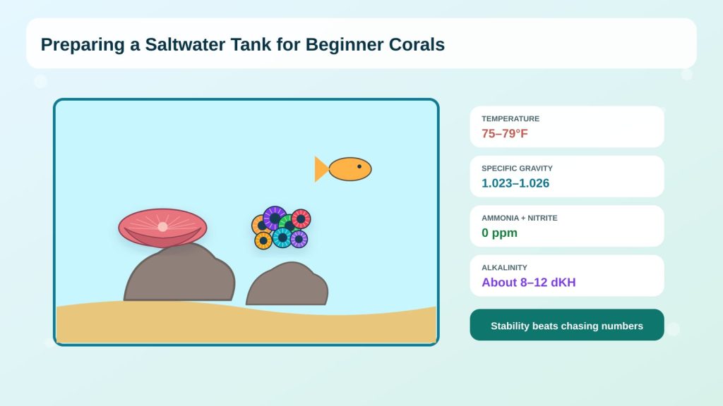 Guide to preparing saltwater tanks that maintain carbon, phosphorus, and nitrogen.